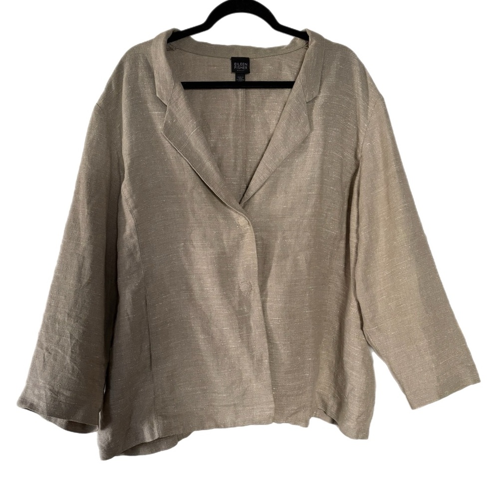 Eileen Fisher Linen and Silk Blazer 3XL